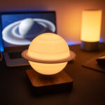 Levitating Saturn Lamp — ფოტო 7
